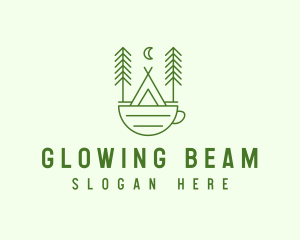 Green Tent Cafe logo design