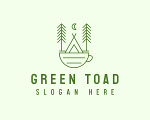 Green Tent Cafe logo design