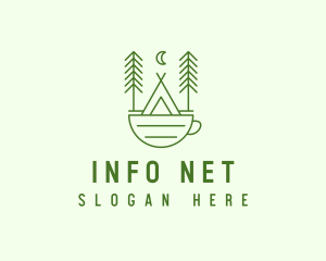 Green Tent Cafe logo design