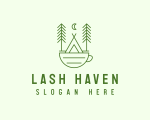 Green Tent Cafe logo design