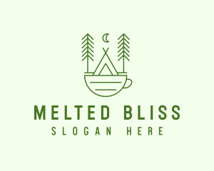 Green Tent Cafe logo design