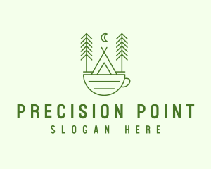 Green Tent Cafe logo design