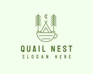 Green Tent Cafe logo design