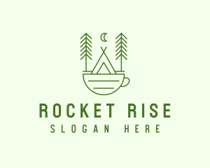 Green Tent Cafe logo design