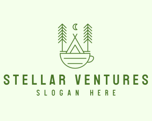 Green Tent Cafe logo design