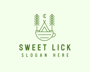 Green Tent Cafe logo design