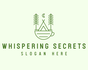 Green Tent Cafe logo design