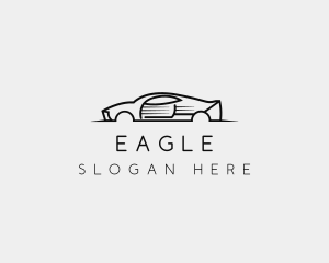 Racer - Modern Racing Car logo design