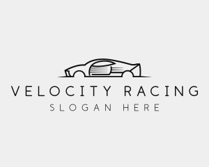 Modern Racing Car logo design