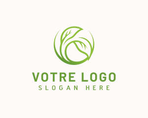 Organic - Leaves Organic Lawn logo design