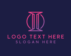 Letter I - Gradient Modern Letter I logo design