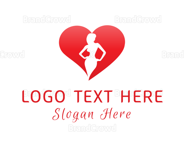 Sexy Lady Heart Logo