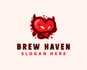 Bloody Devil Heart Logo