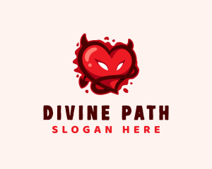 Bloody Devil Heart Logo