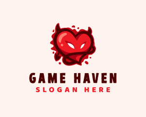 Bloody Devil Heart Logo