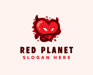 Bloody Devil Heart logo design