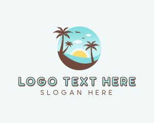 Beach Island Traveler logo design