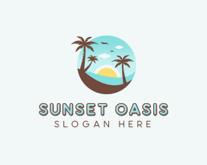 Beach Island Traveler logo design