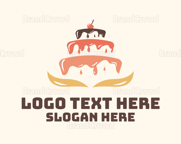 Dripping Cake Icing Logo