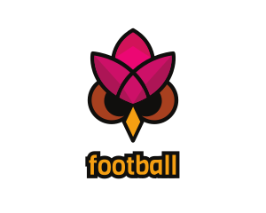 Stylish - Lotus Owl Bird logo design
