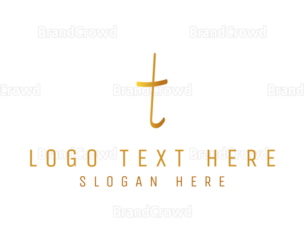 Minimalist Letter T Logo