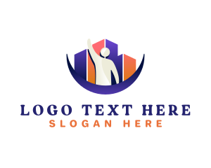 Modern - Human Success Award logo design