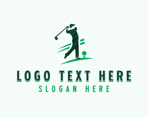 Golfing - Golfer Golfing Competition logo design
