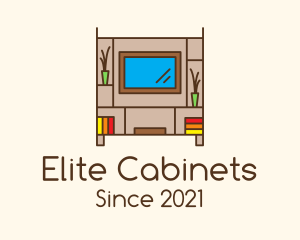 Cabinet - Television Cabinet Homeware logo design