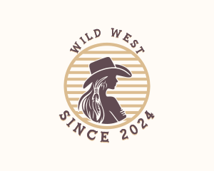 Rodeo - Western Rodeo Cowgirl logo design