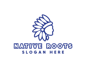 Native - Chieftain Native American logo design