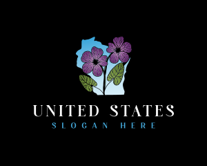 Wisconsin Botanical Flower logo design