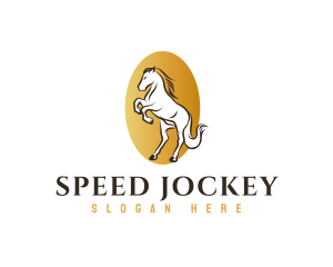Jockey - Golden Horse Polo logo design
