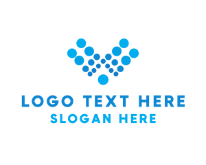 H2o - Aqua Letter V logo design