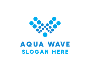 Aqua - Aqua Letter V logo design