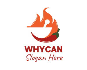 Hot Spicy Pepper  Logo