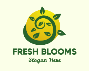 Spring - Organic Eco Farm logo design