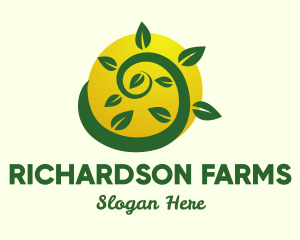 Organic Eco Farm logo design