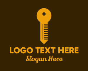 Golden Key Locksmith logo design