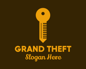 Real Estate Agent - Golden Key Locksmith logo design