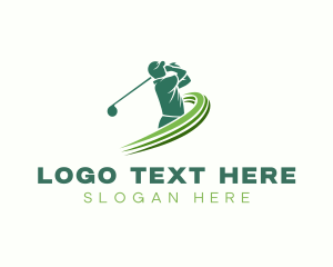 Golfing - Golf Competition Golfer logo design