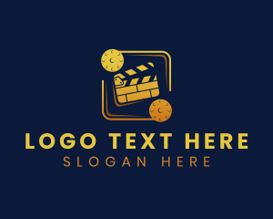 Movie Review - Film Cinema Entertainment logo design