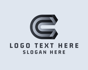 Greyscale - Digital Business Letter C logo design