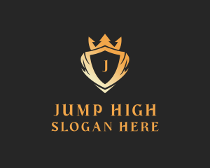 High End Crown Shield logo design