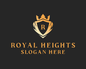 High End Crown Shield logo design