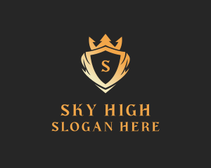 High End Crown Shield logo design