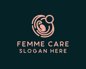 Gynecologist - Pink Mother & Baby logo design