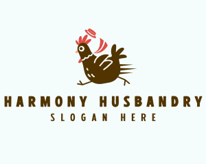 Husbandry - Running Chicken Ranch logo design