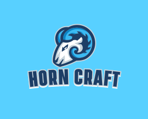 Horns - Ram Horn Esport logo design
