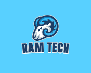 Ram Horn Esport logo design