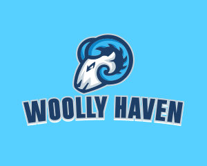 Sheep - Ram Horn Esport logo design